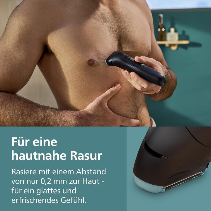 Philips Bodygroom 5000er-Serie – Herrentrimmer mit Dreifachschutz-Rasiersystem, trimmen und rasieren