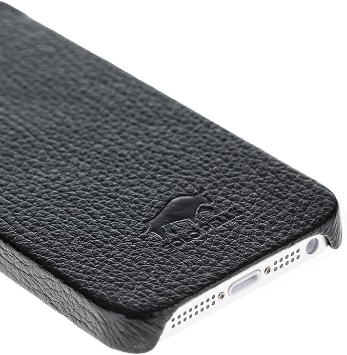 Solo Pelle iPhone SE / 5 / 5S Fullcover in Premium Qualität (Schwarz) inkl. Geschenkbox Fullcover_sc