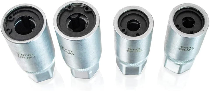 Bituxx 4 tlg. Stehbolzenausdreher Ausdreh Satz 1/2" Set 6-12mm