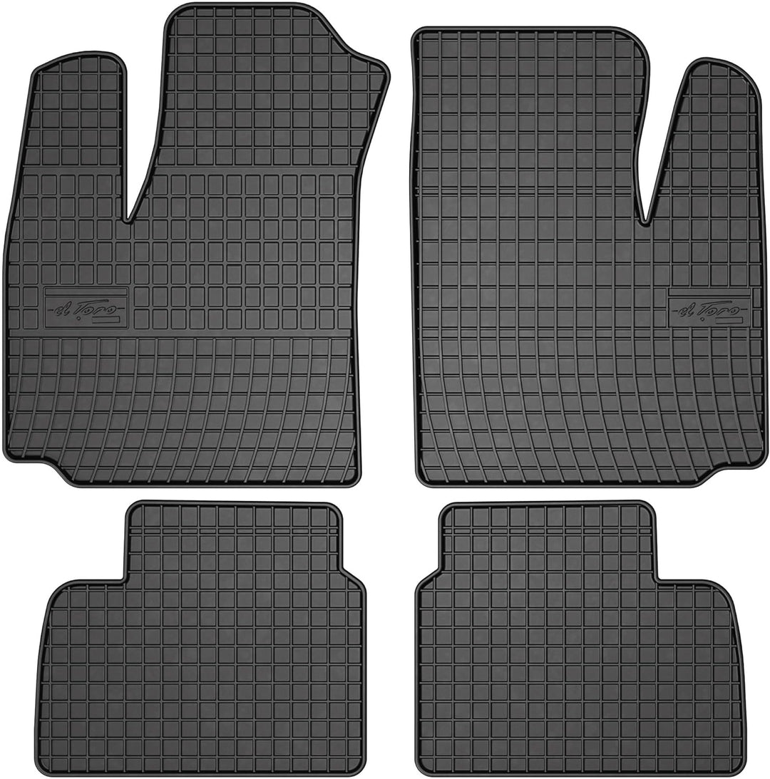M MOTOS Gummimatten Auto Fussmatte passt für FIAT Doblo I 2000-2010 Verbessern Sie Ihren Reisekomfor