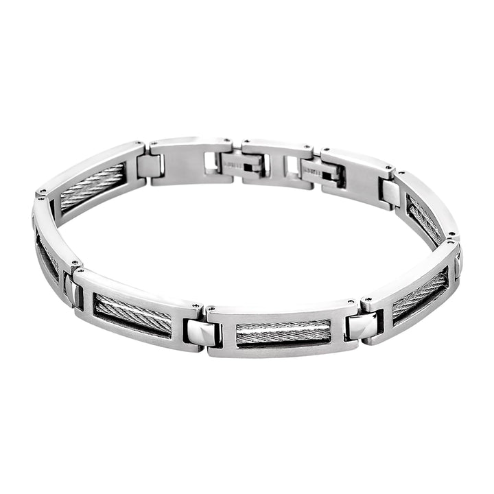 LOTUS STYLE Armband LS1507-2/1 Men In Black Edelstahl 198.00 mm für Herren