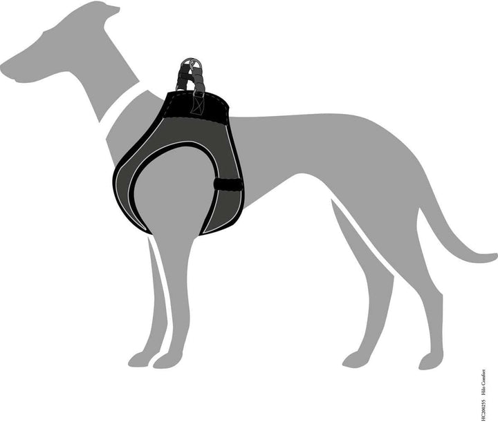 HUNTER Hundegeschirr HILO COMFORT, Farbe: anthrazit, Easy Step-In Geschirr für kleine bis mittlere H
