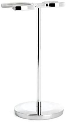 MÜHLE Rytmo Rasierset - Rasierhobel und Rasierpinsel Black Fibre, Halterung, Edelharz Griff petrol