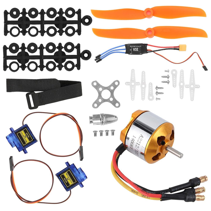 Dilwe Helikopter-Starrflügelset, 2212 1400KV Motor + 8060 Propeller + 9G Servo + 30A XT60 ESC RC Hub