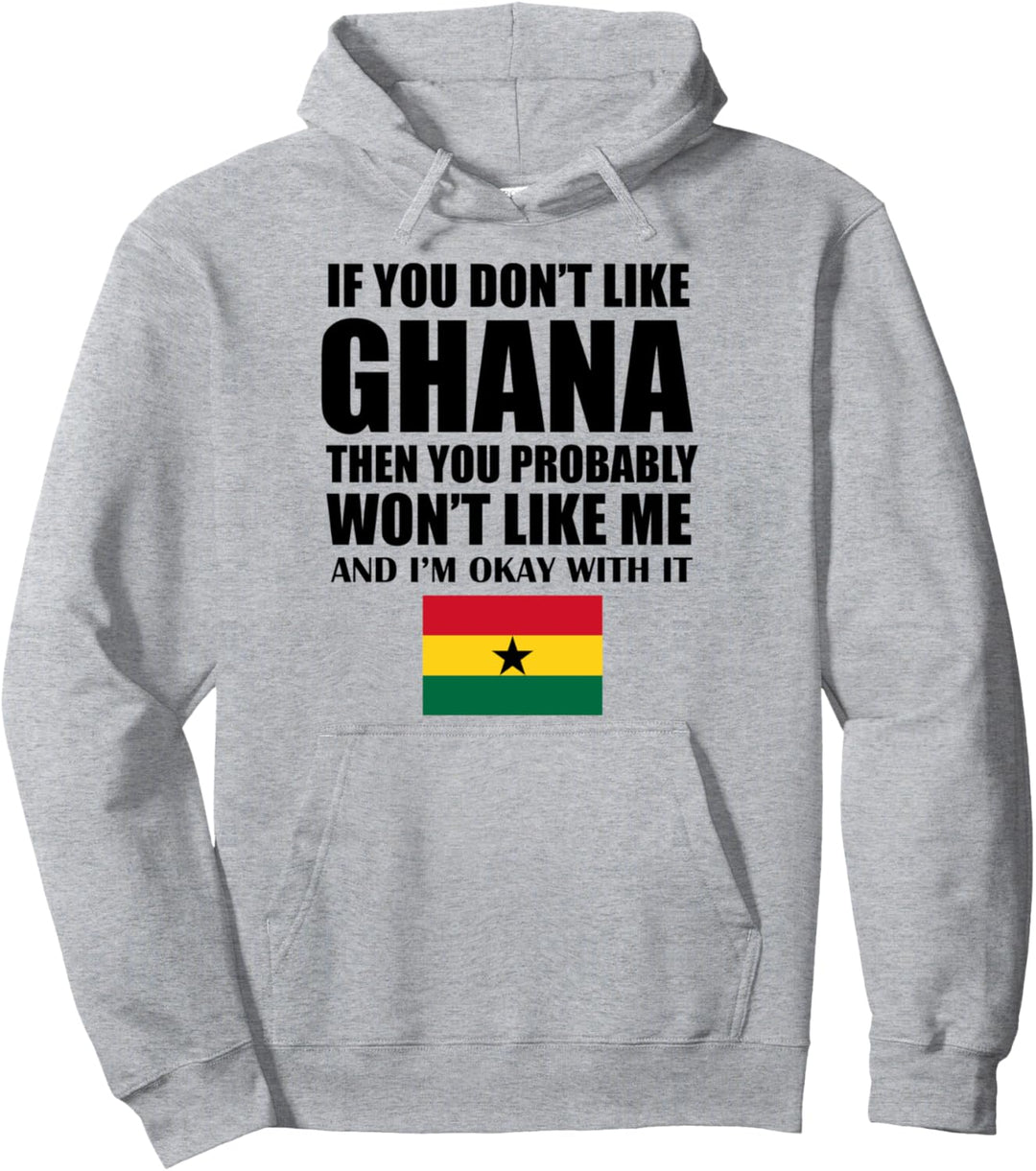 Ghanaische Flagge Lustiges Ghana Pullover Hoodie
