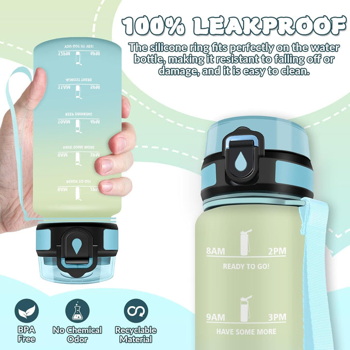 HoneyHolly Trinkflasche Kinder 500ML, BPA-Frei, Trinkflasche Kohlensäure Geeignet, Wasserflasche Aus