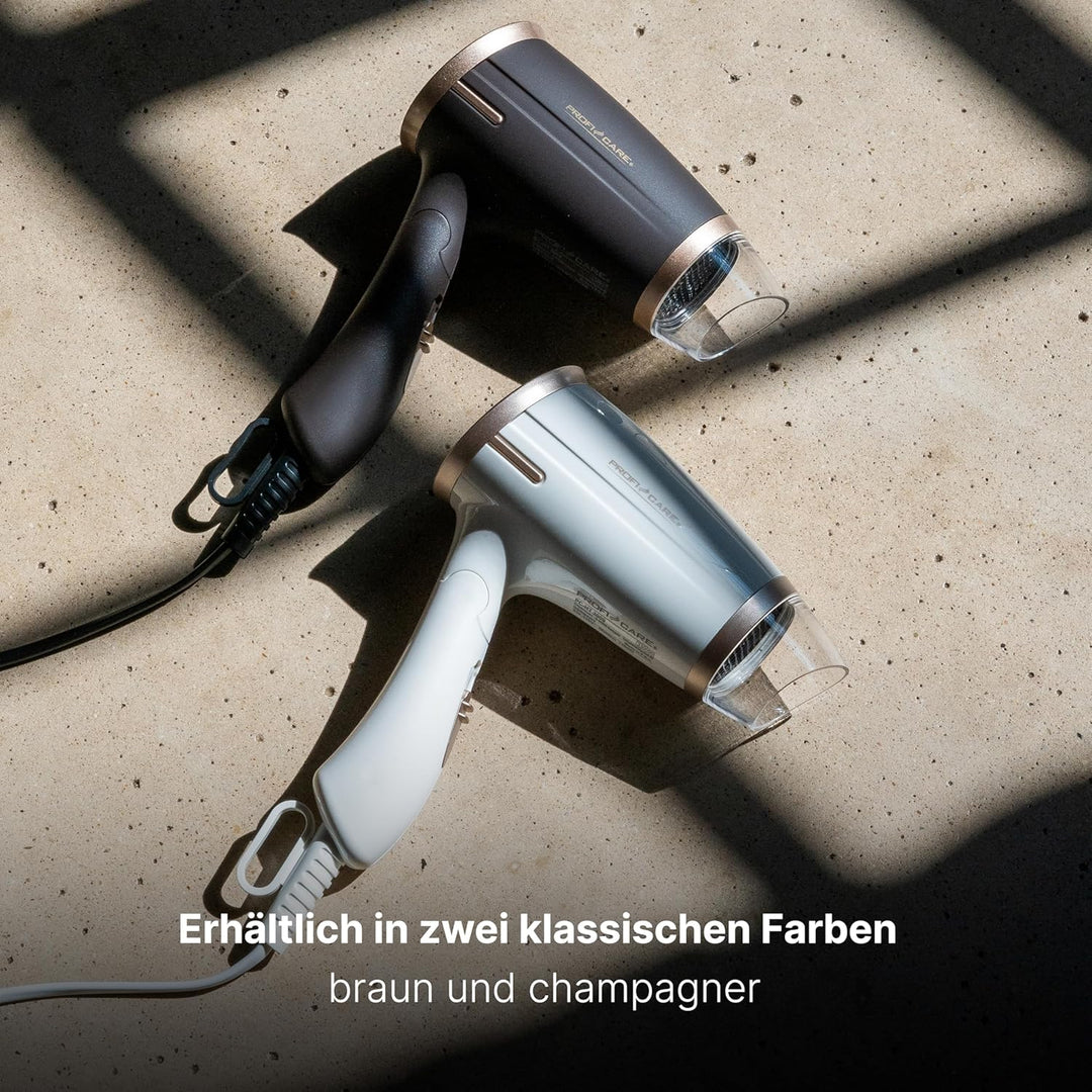 ProfiCare® Haartrockner klappbar | Hair Dryer 1400W | platzsparend mit Klappgriff | kompakter Airsty