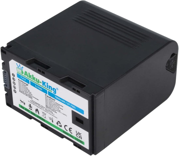 Akku-King Akku kompatibel mit JVC SSL-JVC50 - Li-Ion 7800mAh - für GY-HM200, GY-HM600, GY-HM650 - mi