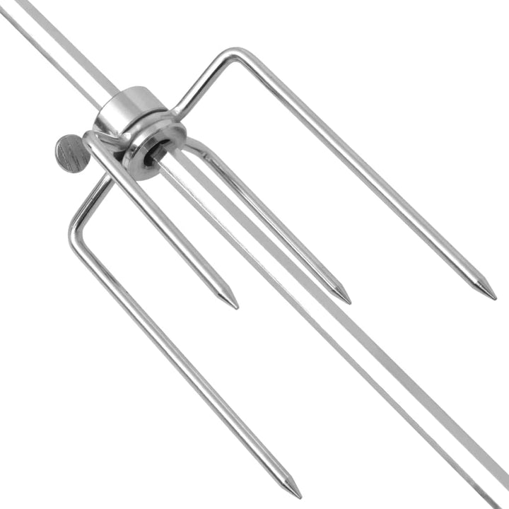 vidaXL Grill Rotisseriespiess mit professionellem Motor Stahl 1200 mm, 1200 mm