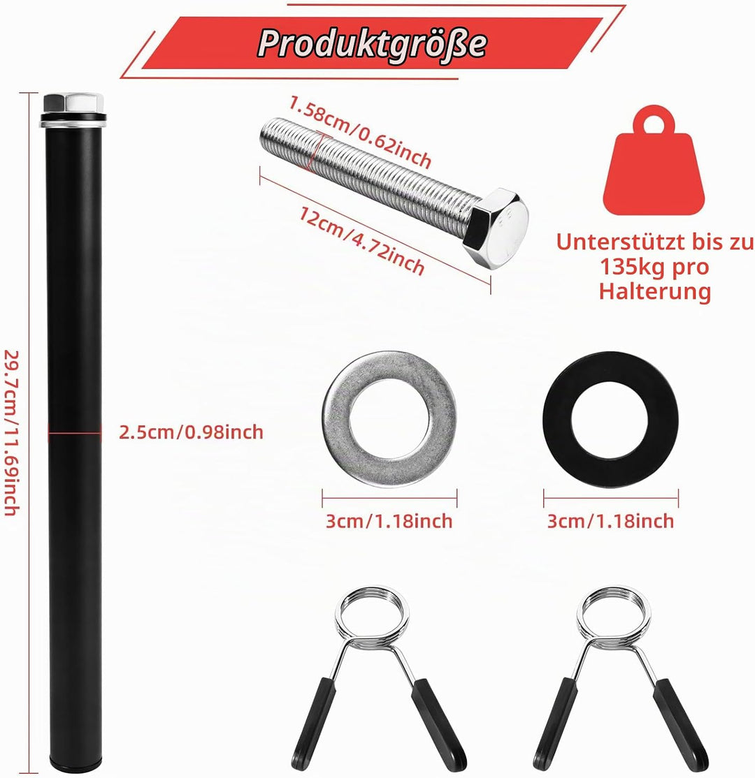 Hantelscheibenhalter Power Rack Befestigung, Langhantelständer Gewichtsplatten Halter Lagerung für 2