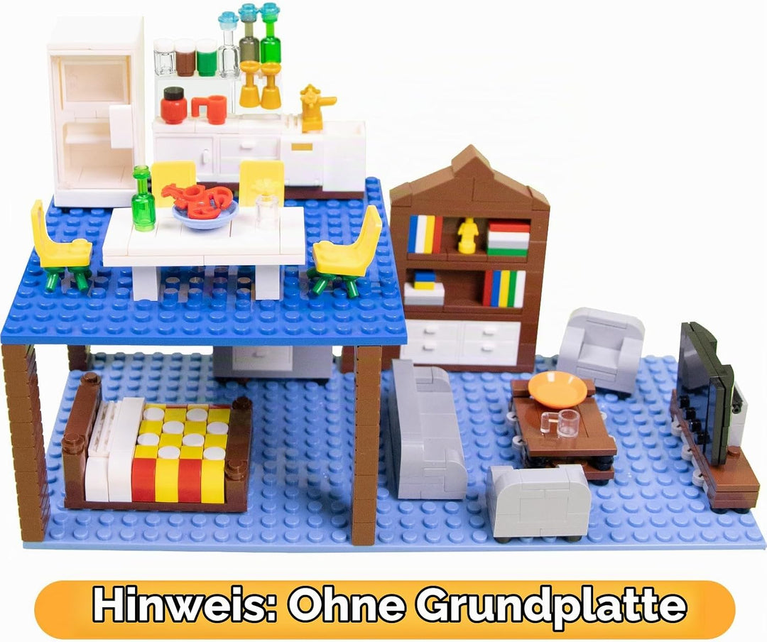 Cabeeskii Bausteine Möbel, Classic Building Block Assembly, kann zur Dekoration von Möbeln in Lego C