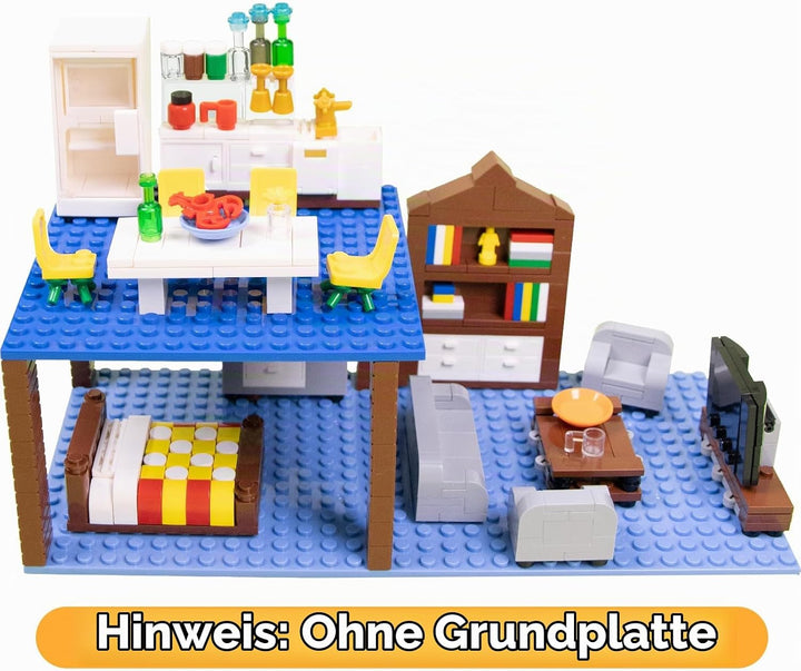 Cabeeskii Bausteine Möbel, Classic Building Block Assembly, kann zur Dekoration von Möbeln in Lego C