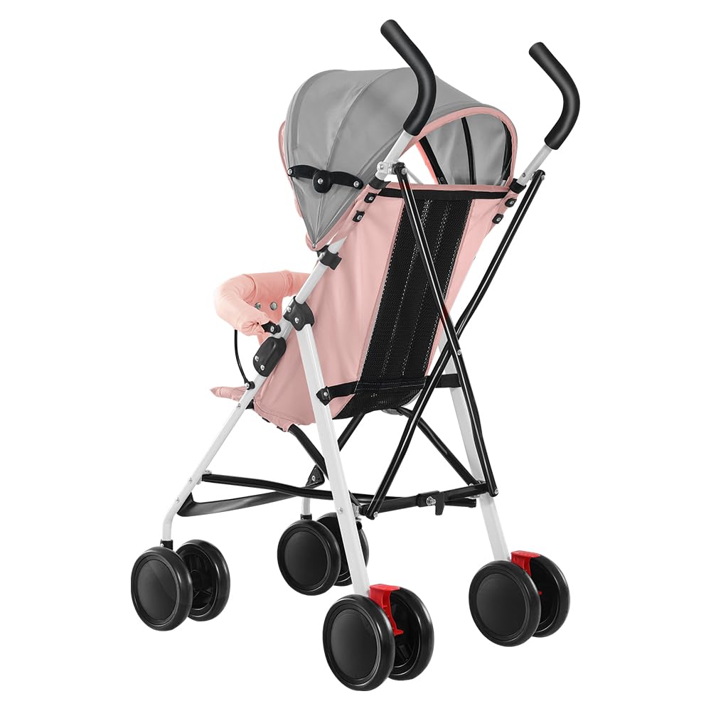 OHMG Kinderwagen für Babys, 0 – 3 Jahre, Traglast 15 kg, mit verstellbarer Rückenlehne und Fussstütz