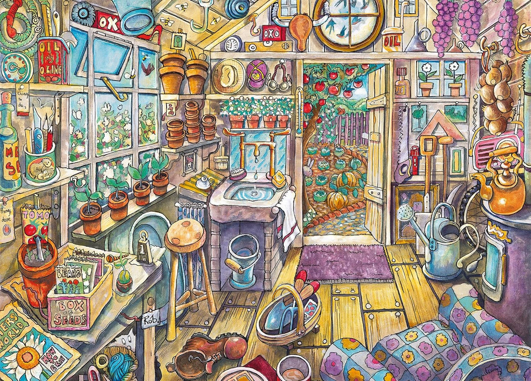 Ravensburger 13574 - Gemütlicher Geräteschuppe, 300 Teile Puzzle