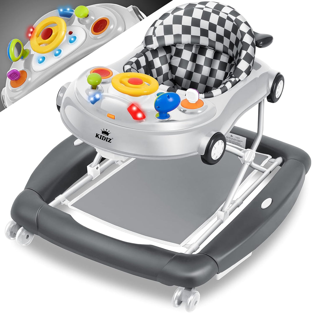 KIDIZ® 4in1 Lauflernhilfe Babywalker Spiel- und Lauflernwagen Gehfrei - Schaukelfunktion Babywippe m