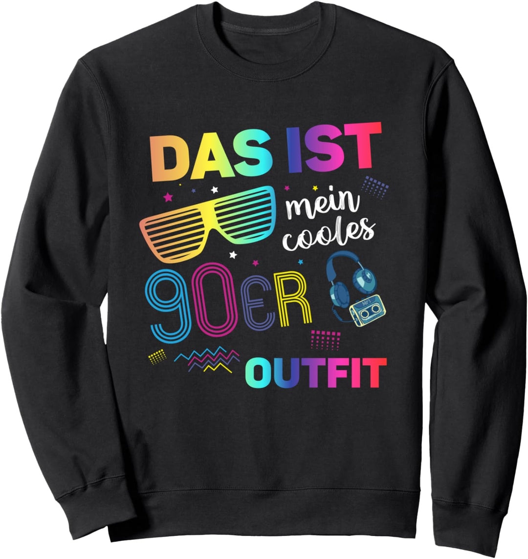 90er Party Outfit - 90s Motto Party - 90er Jahre Retro Sweatshirt