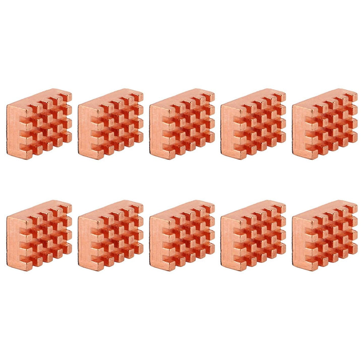 Fdit 10X Kupfer VGA RAM Kühlkörper, 15x10x5mm Kühler Kühlkörper für , VGA RAM, IC Chips, Mosfet SCR