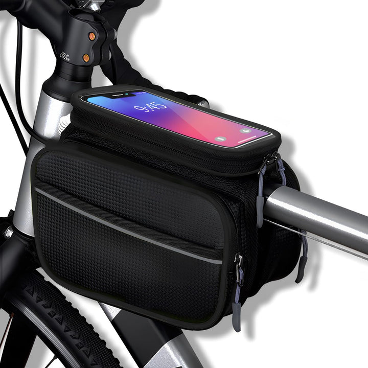 Fahrradtasche Rahmen, wasserdichte Fahrradtasche Handytasche Fahrrad Handyhalterung Oberrohrtasche m