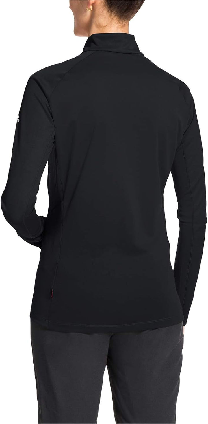 VAUDE Women's Larice Light Shirt II - Langarmshirt Damen - Funktionsshirt Damen S Schwarz, S Schwarz