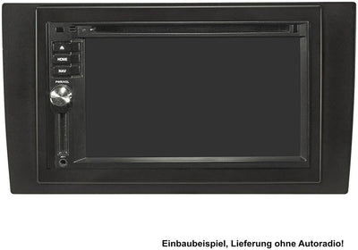 tomzz Audio 2403-044 Doppel DIN Radioblende Set kompatibel mit Audi A4 B7 8E 8H Seat Exeo 3R 3RN sch