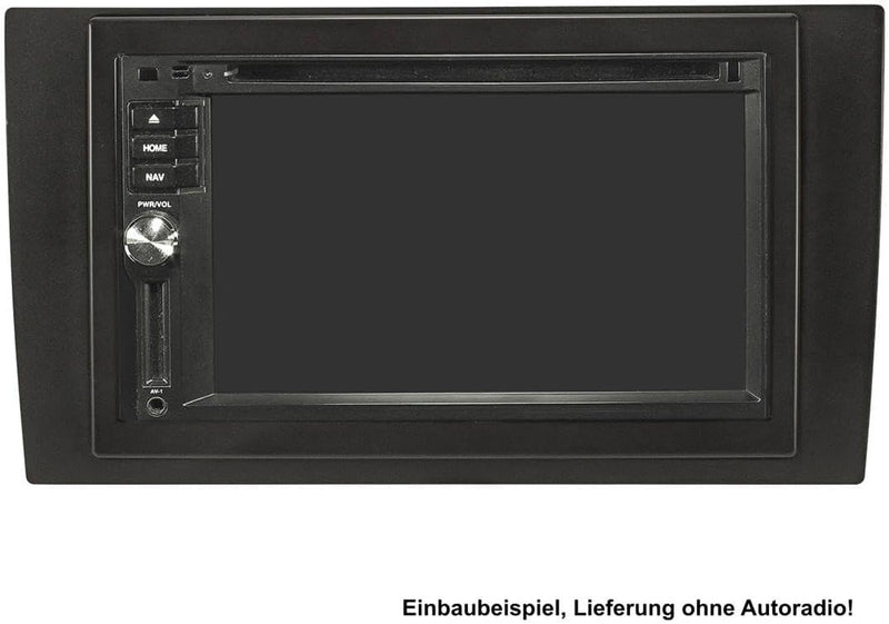 tomzz Audio 2403-044 Doppel DIN Radioblende Set kompatibel mit Audi A4 B7 8E 8H Seat Exeo 3R 3RN sch