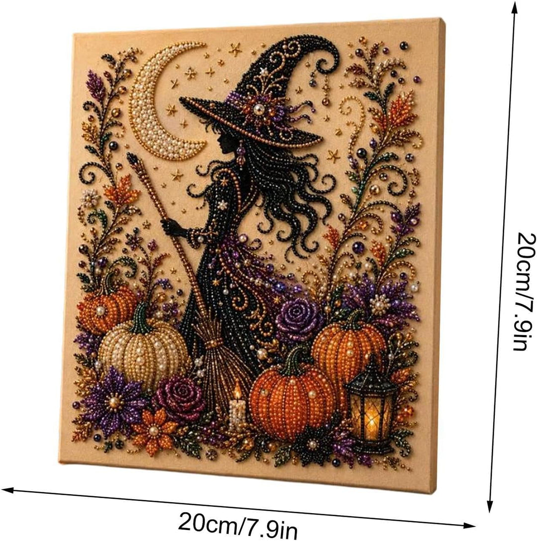 Ghost Pearl Art DIY Kit, Halloween Craft Wall Decor Set, Spooky Art | Fun Handmade Halloween Decorat