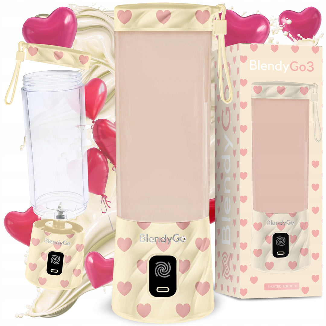 BlendyGo 3 Tragbarer Mixer, Blender, Mini Standmixer, 550 ml, Smoothie maker, Mixer smoothie maker t