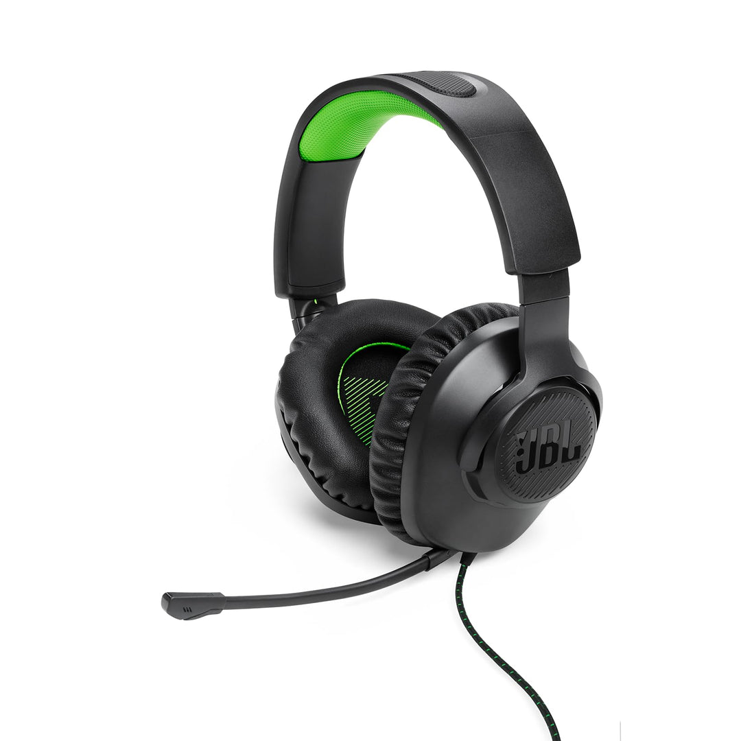 JBL Quantum 100X Over-Ear-Gaming-Headset – Wired 3,5 mm Klinke – Mit abnehmbarem Boom-Mikrofon – Kom
