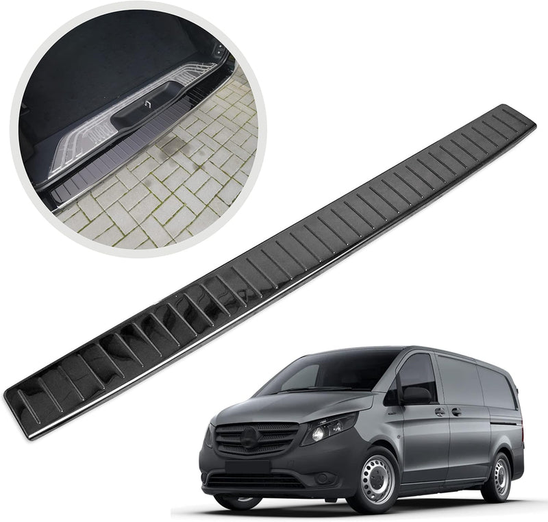 CHROMEMASTER | Ladekantenschutz Stossstangenschutz | Kompatibel mit Mercedes Vito V-Class W447 2014-