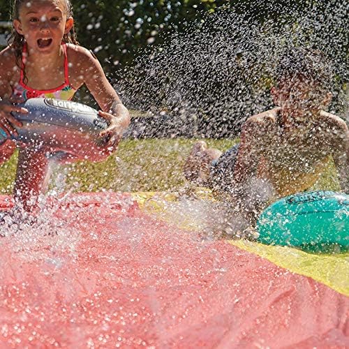 Wham-O Wasserrutsche Garten für Kinder, Wasserrutschbahn 548.64cm mit Boogie, Slip n Slide mit hochw