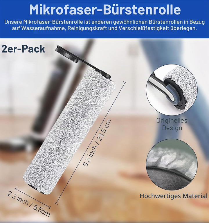 Bürstenrolle und Filter Ersatzteile kompatibel für Tineco Floor One S5/S5 Pro/S5 Pro 2/S5 Extreme, 2