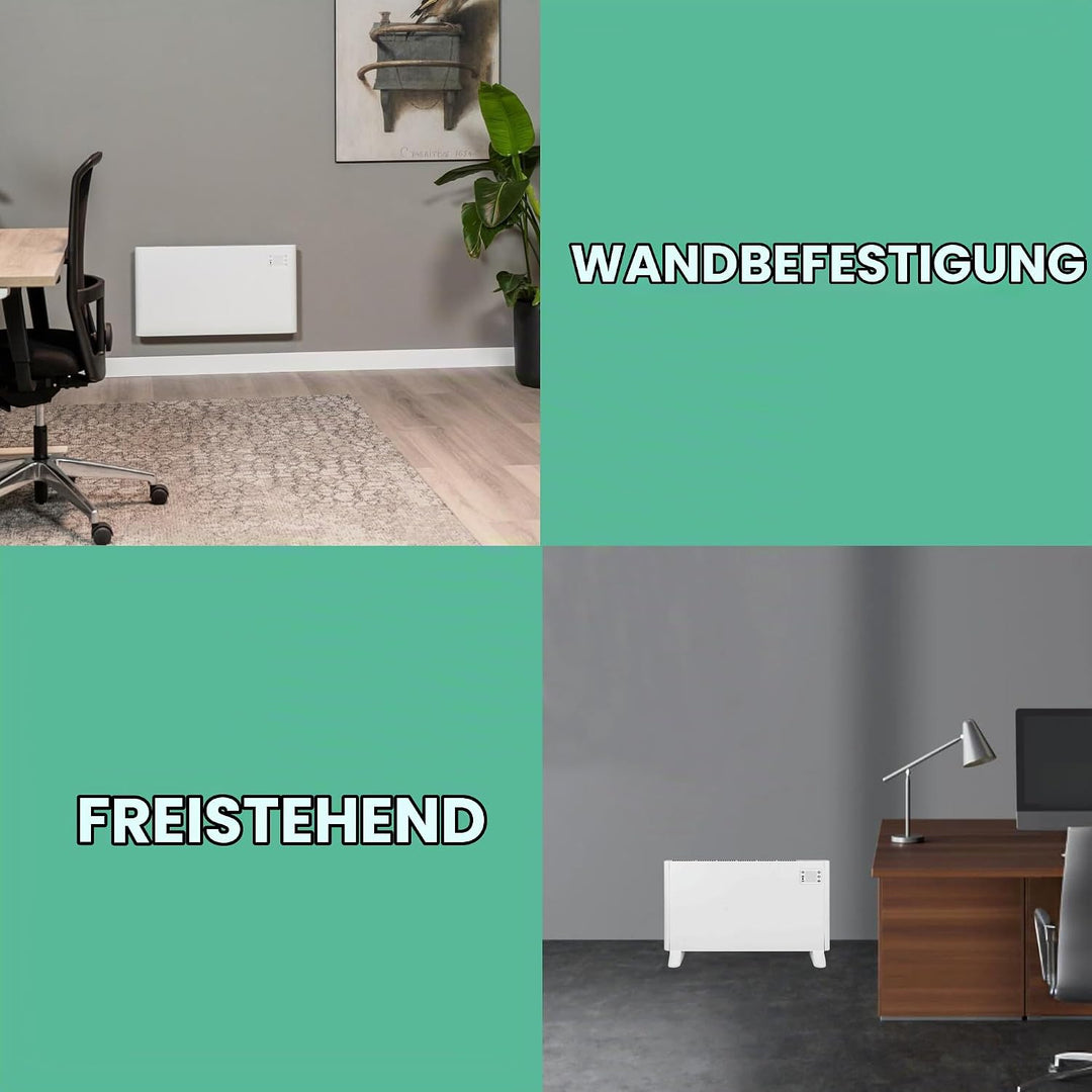 Eurom Alutherm Wandheizung 1000 Watt WiFi Steuerung
