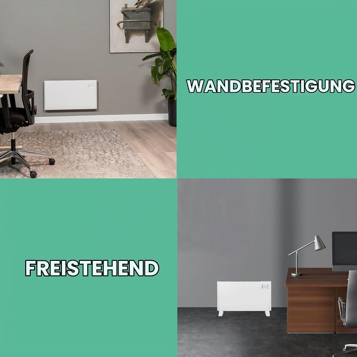 Eurom Alutherm Wandheizung 1000 Watt WiFi Steuerung