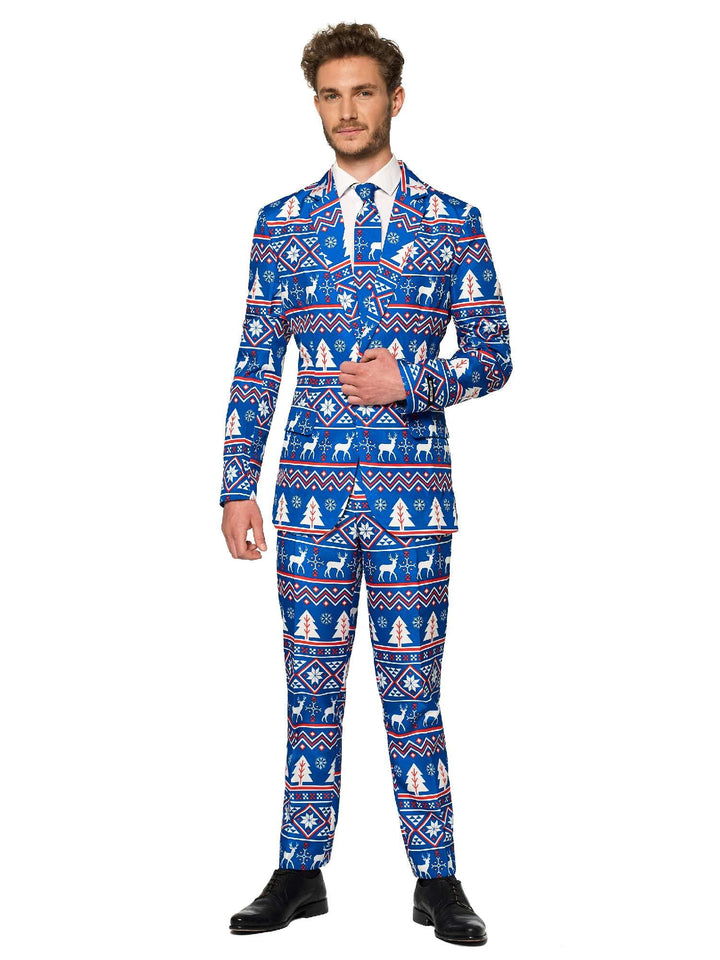 Suitmeister Weihnachtsanzug für Herren - Festlicher Feiertags-Spass Weihnachten - Beinhaltet Blazer,