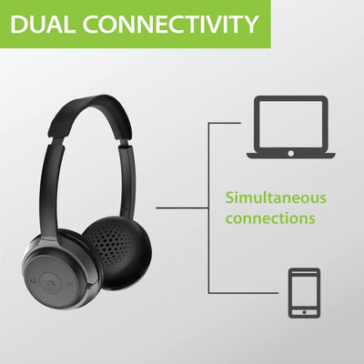Avantree Alto Clair 2 - Multifunktionale Bluetooth Kopfhörer und Abnehmbares Noise Cancelling Mikrof
