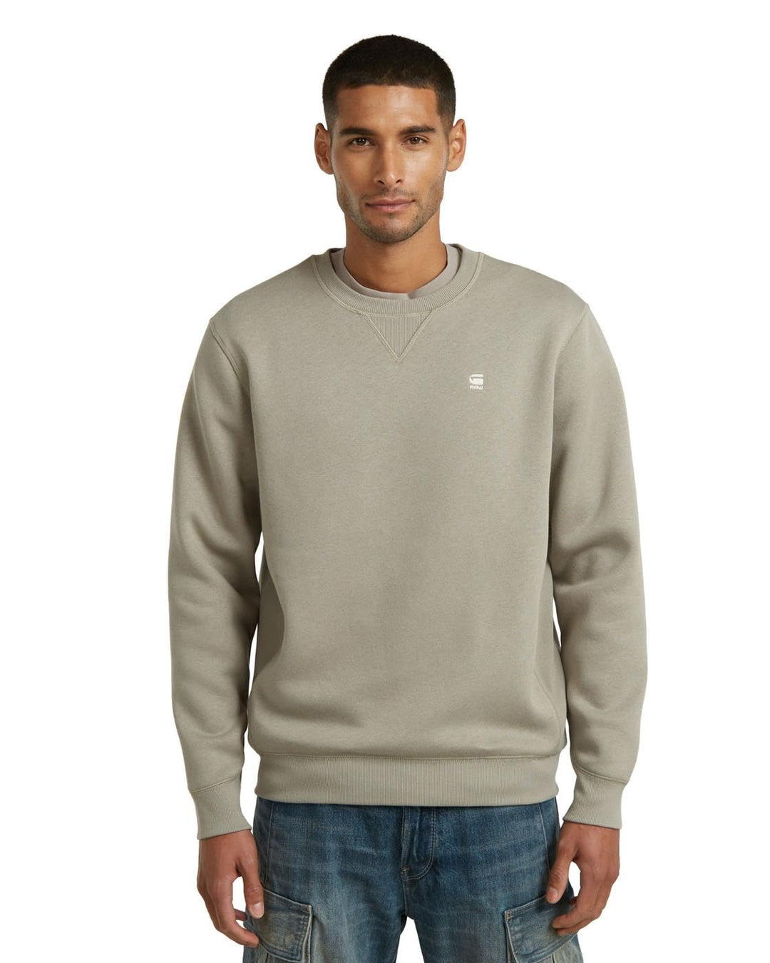 G-Star Herren Premium core r Knit XS Beige (Elephant Skin D16917-c235-g106), XS Beige (Elephant Skin