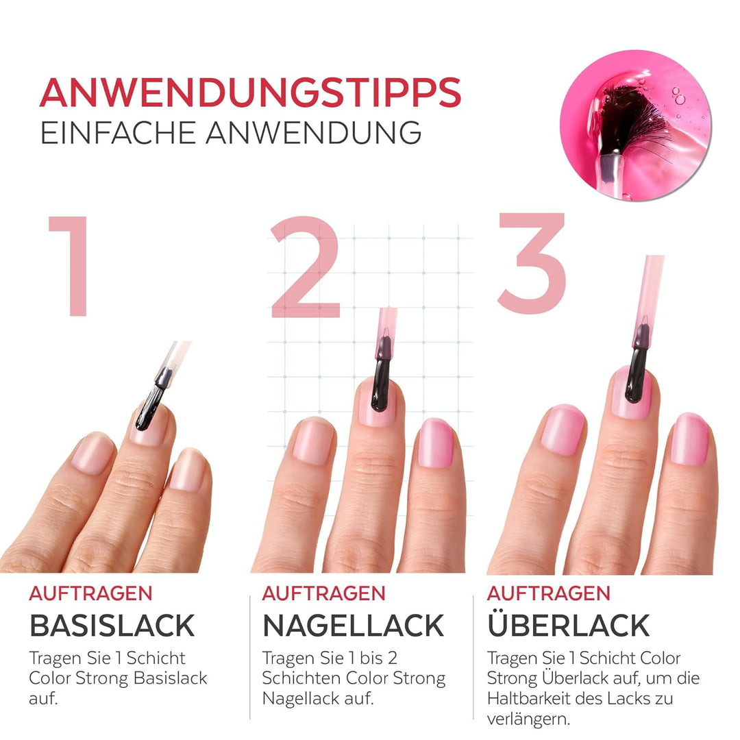 Nagelhärter Lack mit Biotin, Silizium und Keratin - Stärkt und repariert beschädigte, geschwächte, b
