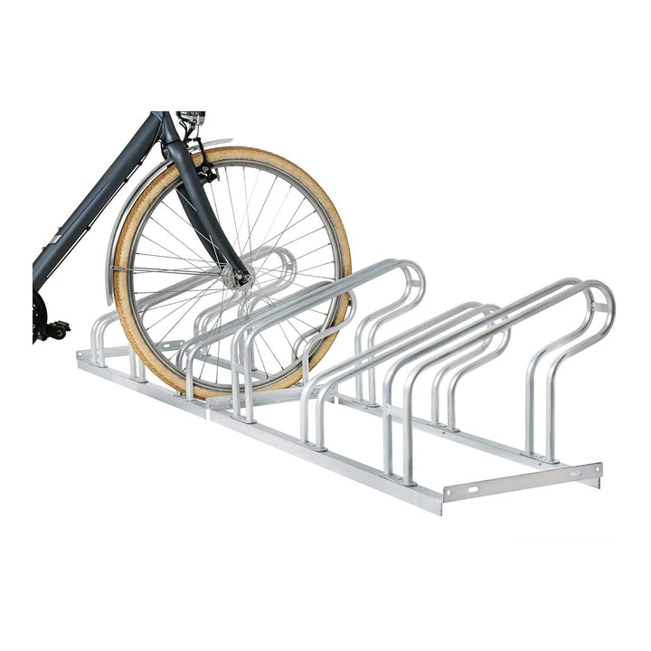 STIER Fahrradständer, für 4 Räder, feuerverzinkte Stahlkonstruktion, Bügelparker, auch für Mountainb