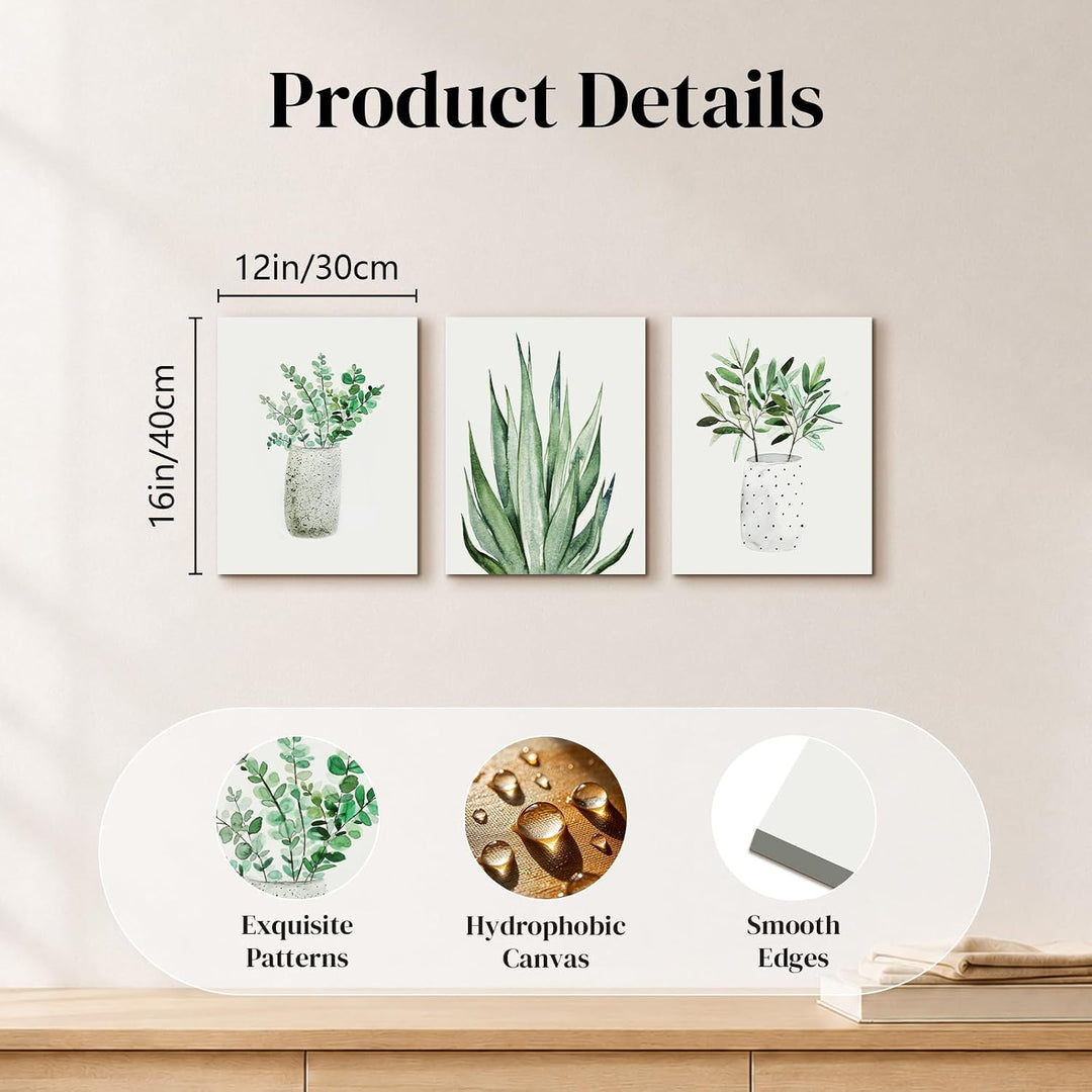 MHARTK66 Aloe Vera Grüne Pflanzen Bilder, Natur Wandbilder Wohnzimmer, Modern Kunstdruck Dekoratione