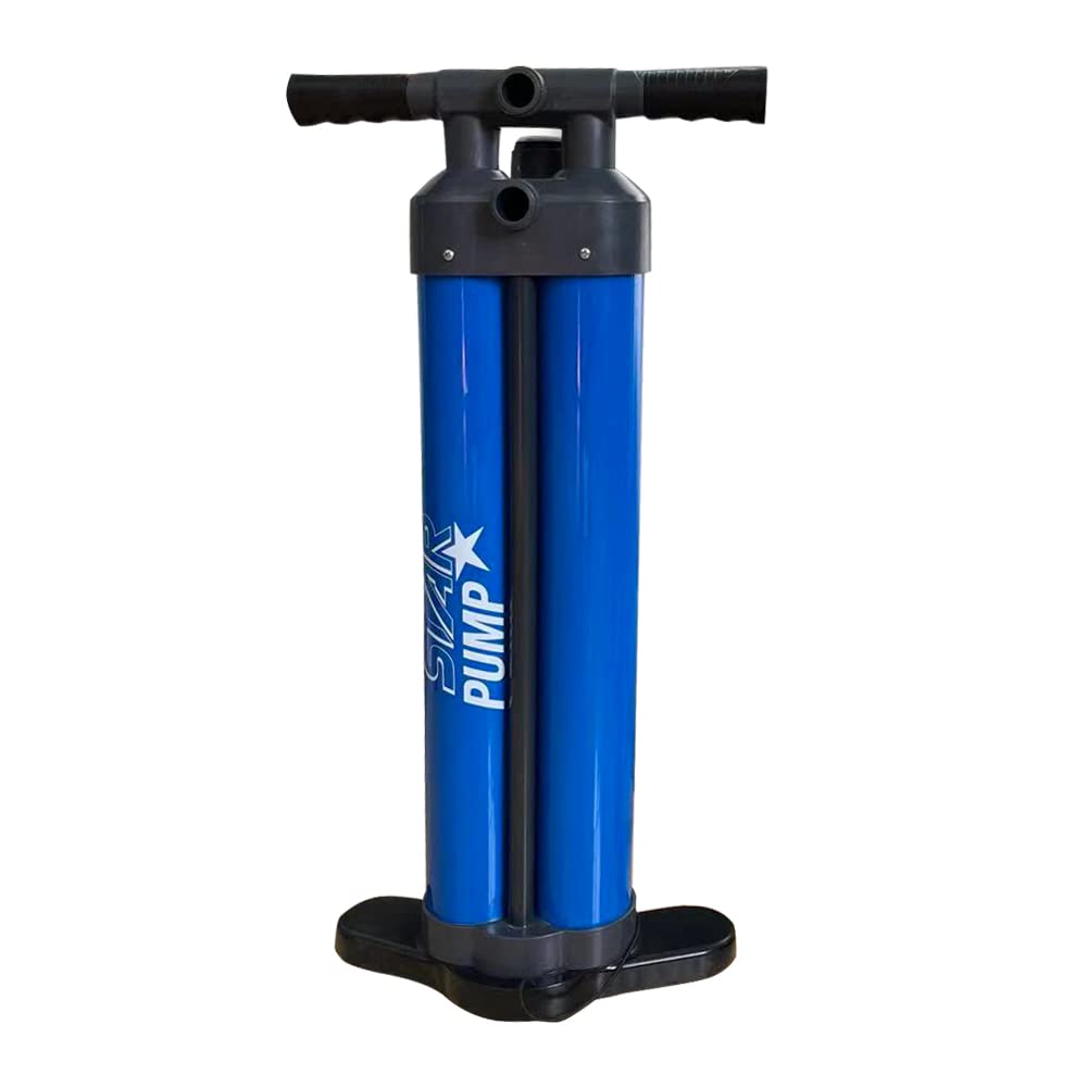 STAR Pump Unisex – Erwachsene TIPLE Action Handpumpe Mit Dreifacher Aktion, Blau Schwarz, U