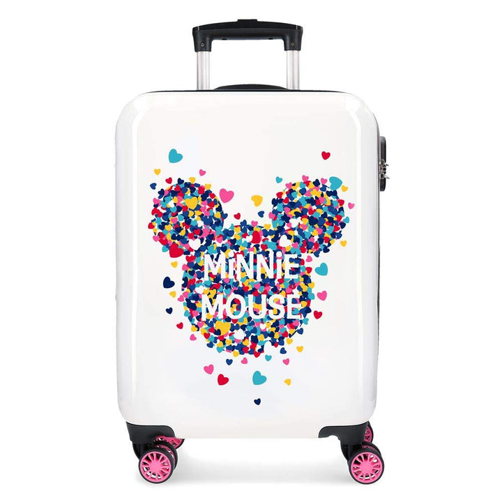 Disney Minnie Magic Kabinenkoffer Weiss 37x55x20 cms Hartschalen ABS Kombinationsschloss 33L 2,8Kgs