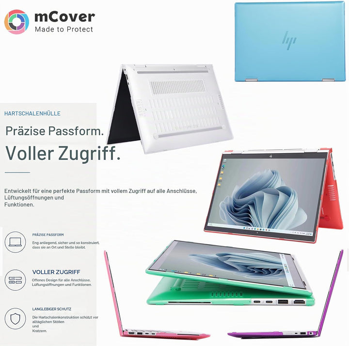 mCover Nur kompatibel mit HP EliteBook 830 | 835 G9 / G10 und Elite x360 830 G9 / G10 2-in-1 Windows