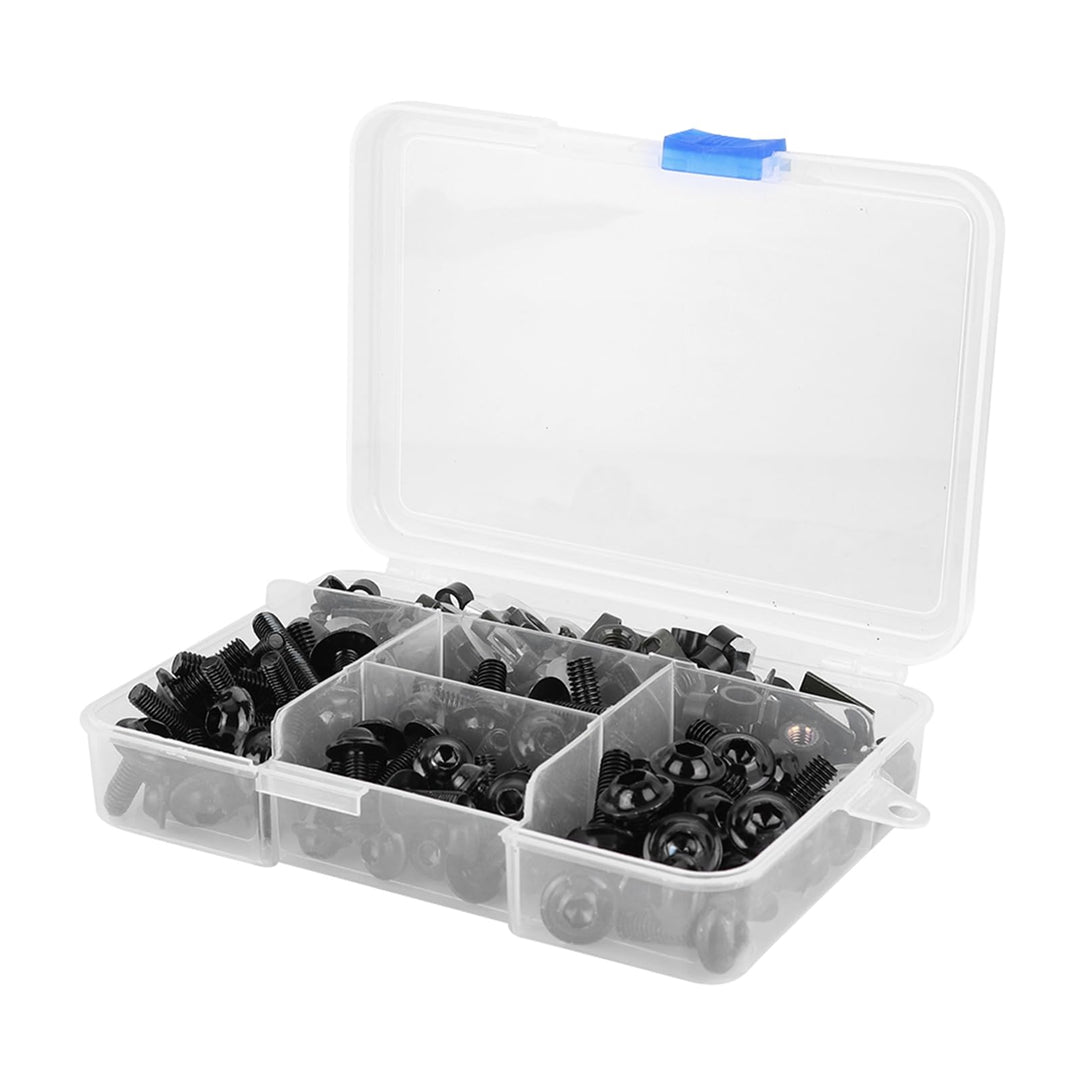 Motorradschraube,Duokon Motorrad Body Faring Work Bolt Kit Kotflügelschrauben Clips, 177pcs Motorrad