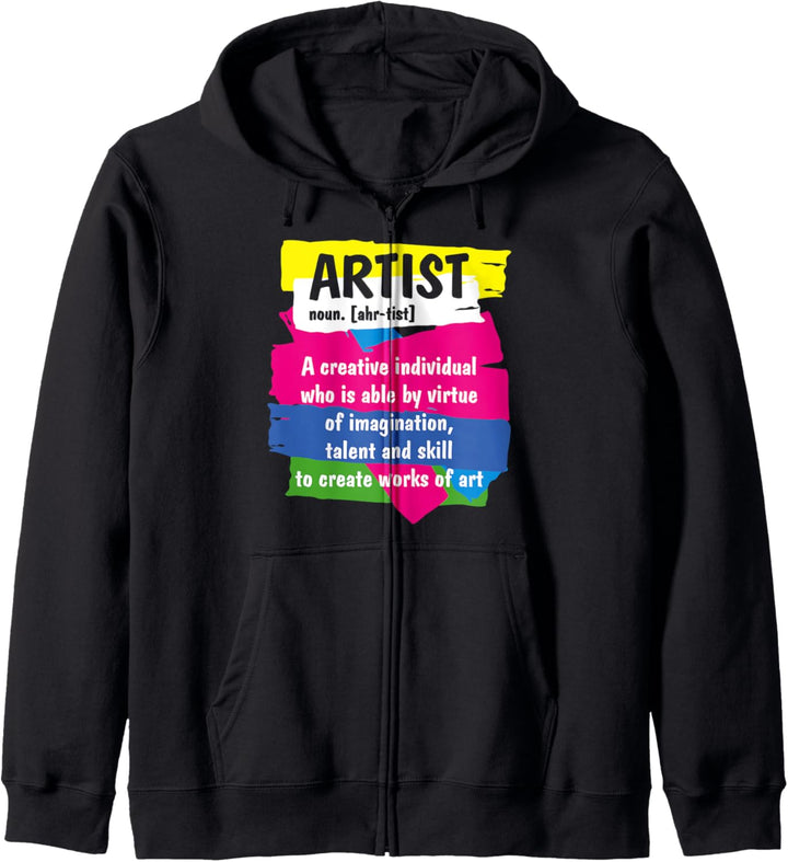 Artist Definition Funny Art Paintering Colors Painter Gift Kapuzenjacke