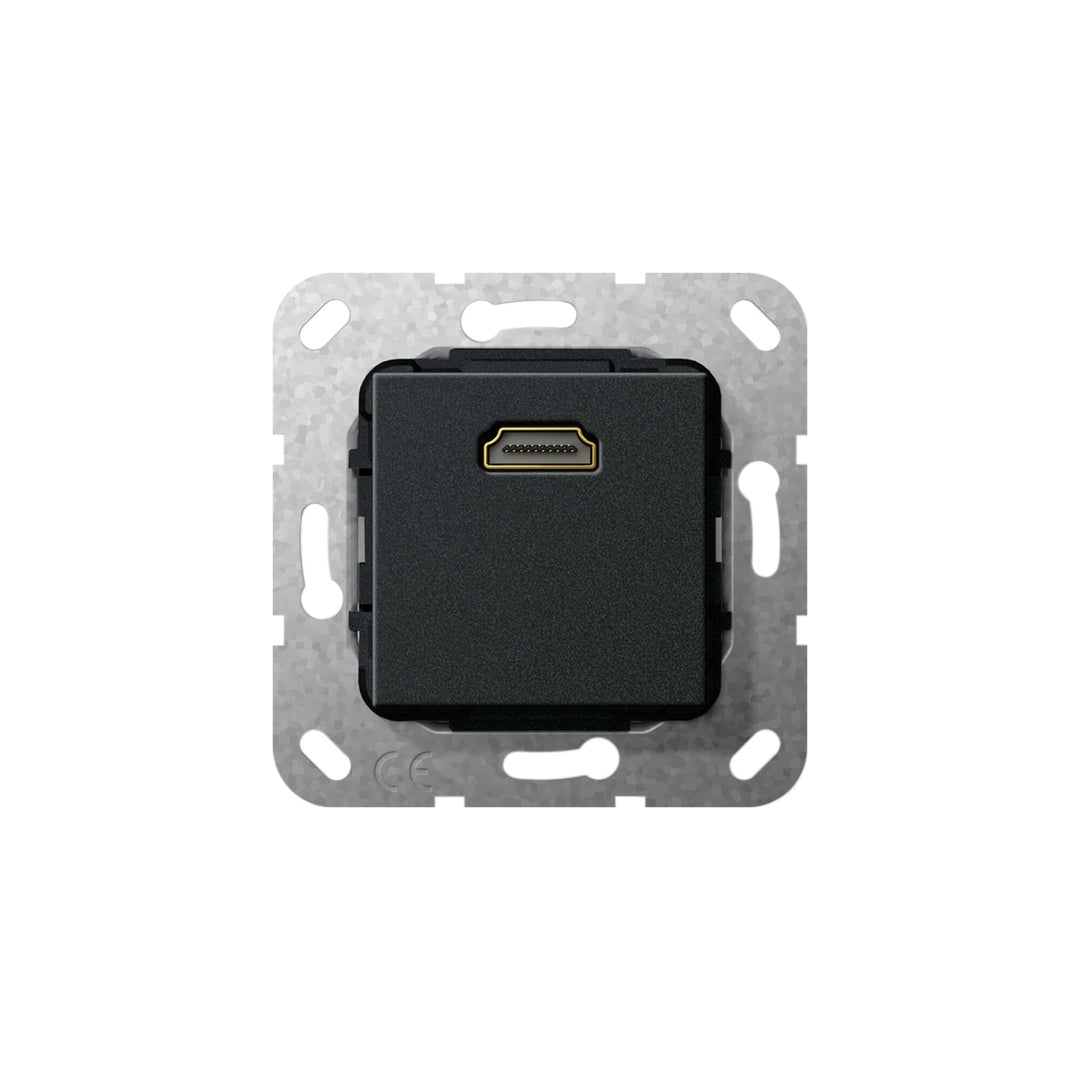 Gira HDMI Gender Changer Einsatz Schwarz matt 566910