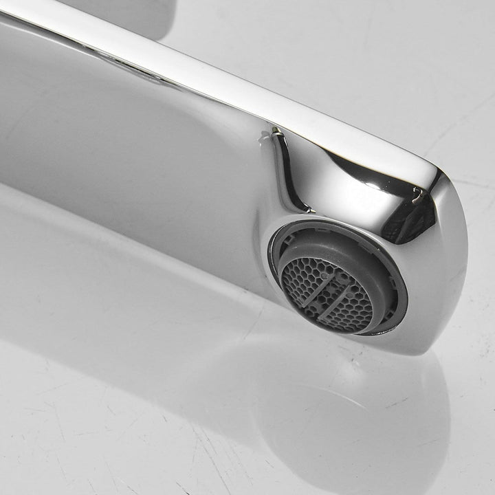 Kelelife Wasserhahn Bad Waschtischarmatur, Einhebel-Badarmatur, Chrom, Hoher Wasserhahnauslauf Polie