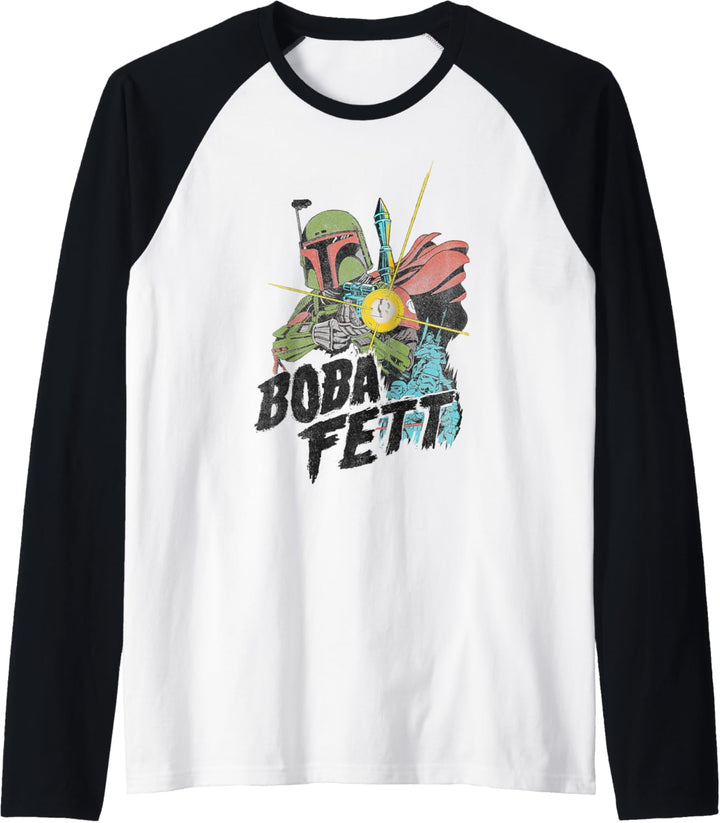 Star Wars Boba Fett Retro Portrait Raglan