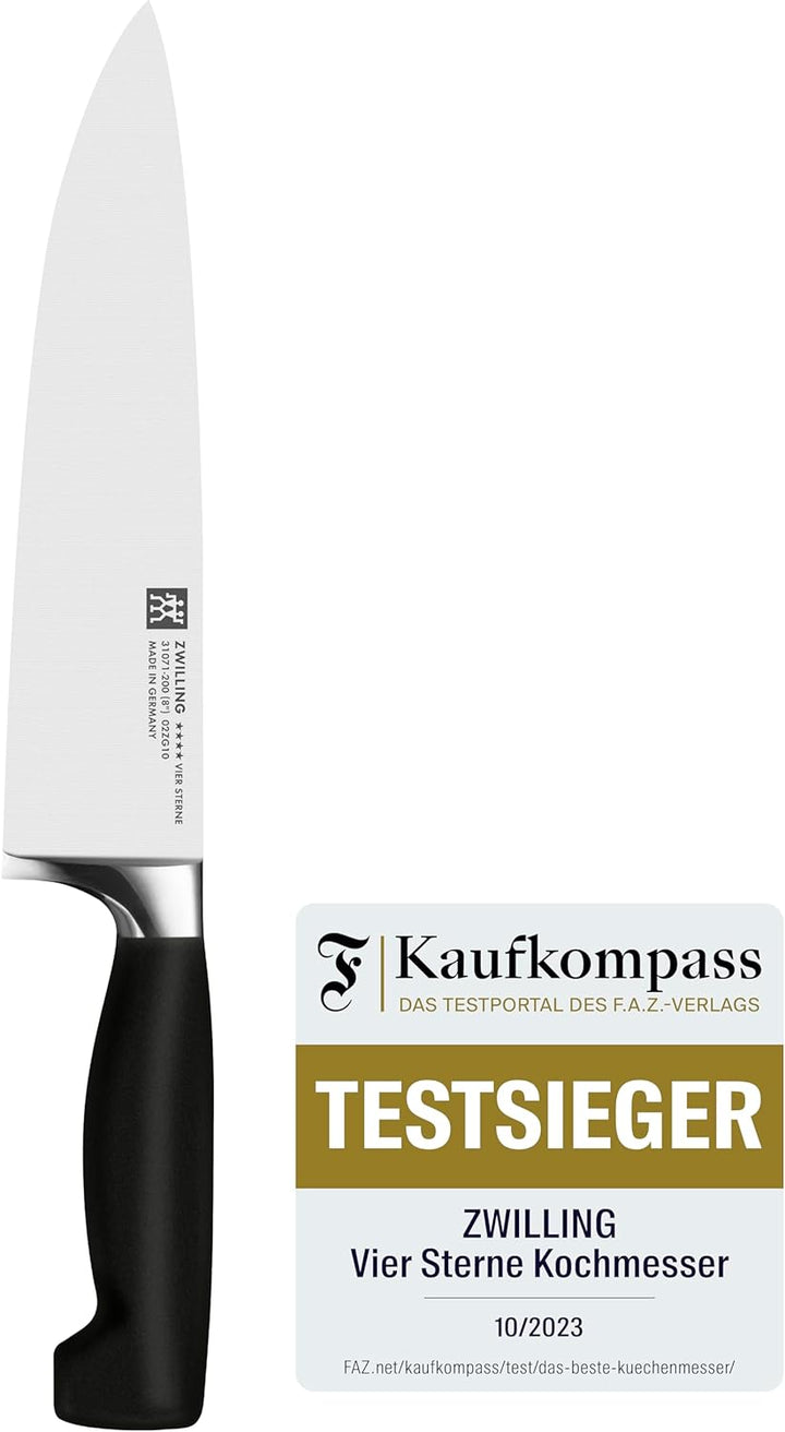 ZWILLING 1001567 Kochmesser, Klingenlänge: 20 cm, Breites Klingenblatt, Rostfreier Spezialstahl/Kuns