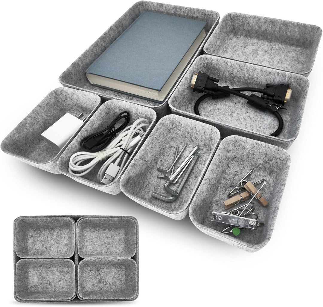 Praktisches Schubladen Organizer Filz - 14er-Set, Waschbare Filz Organizer für Schminktisch für Selb