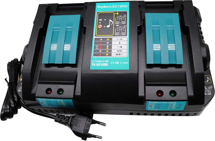 18V DC18RD Ladegerät für Makita BL1850 B BL1830 B L1840B BL1815 14.4V BL1415 BL1430 BL1440 Akku DC18